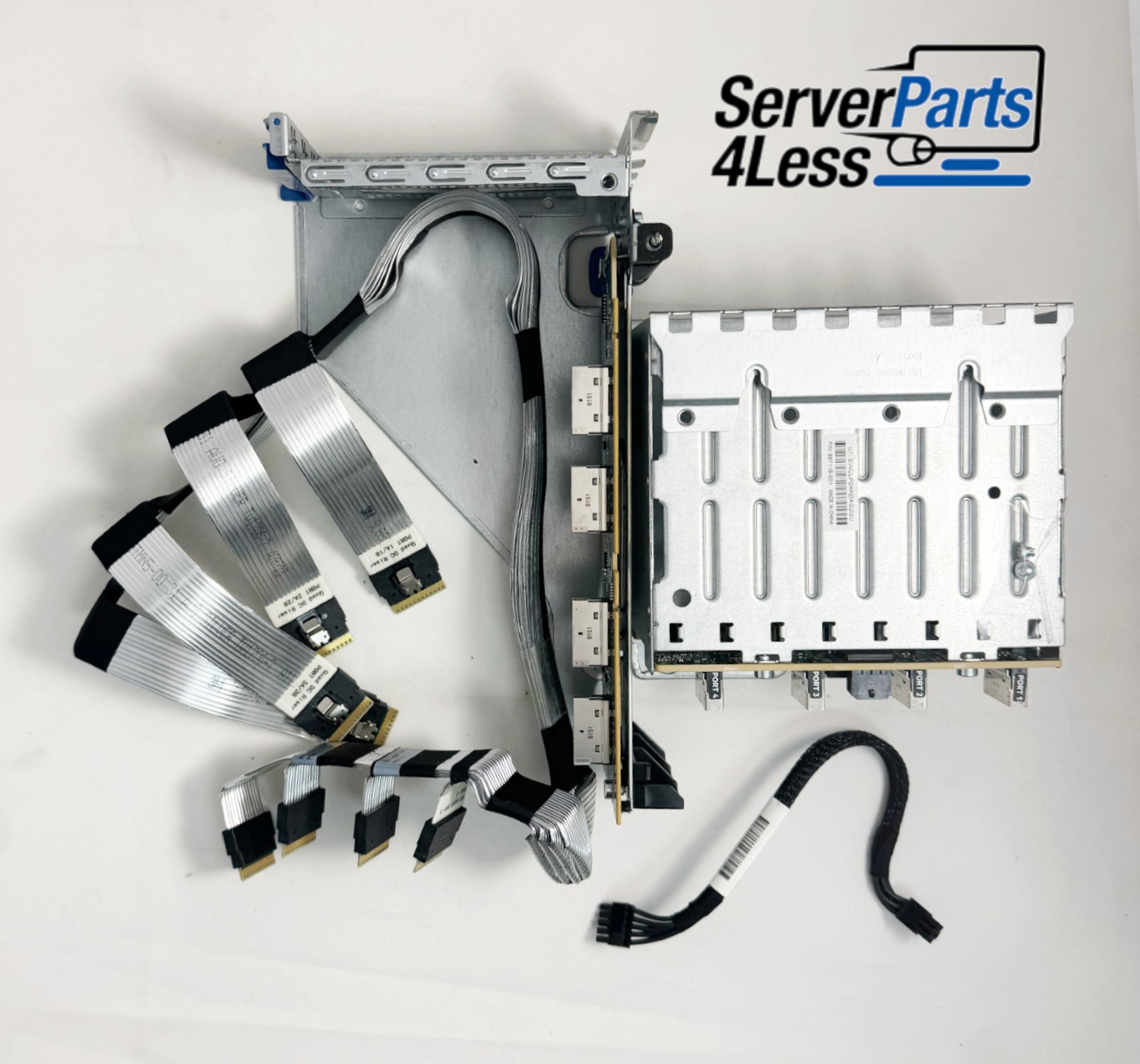 826689-B21 & 867807-B21 HPE DL38X G10 8SFF NVME Backplane w/Cage and Power Cable