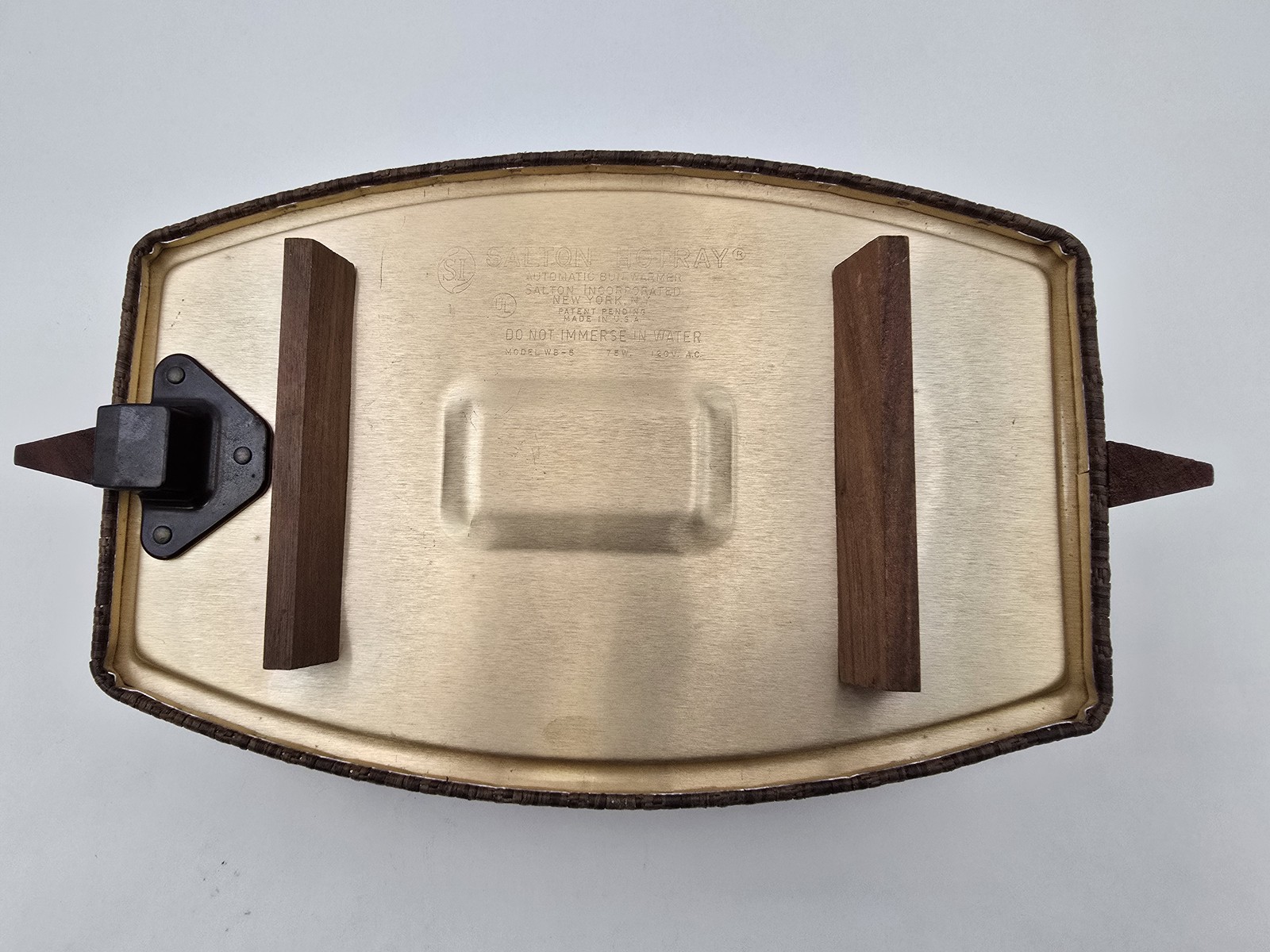 Vintage Salton Hotray WB-5 Bread Bun Warmer Orange Cover Original MCM