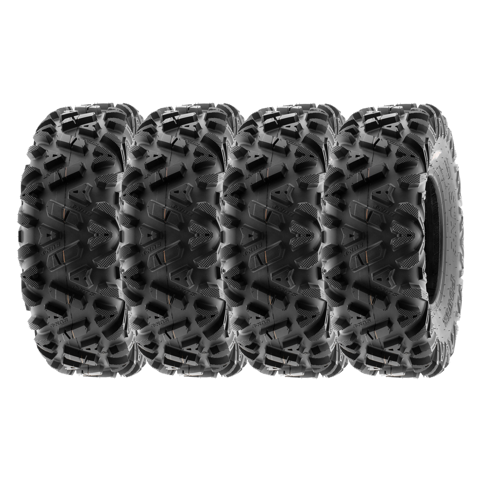 SunF A033 Power I All Terrain ATV UTV Tubeless Tires [Set of 4]