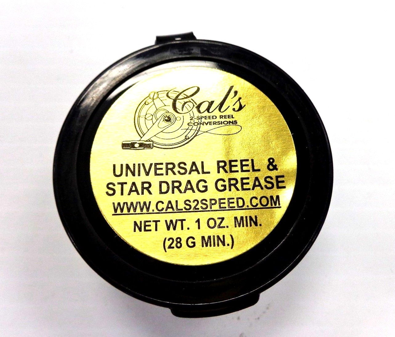 Cal's Universal Reel and Star Drag Grease Regular Tan 1 Oz Jar, All  Reel Types
