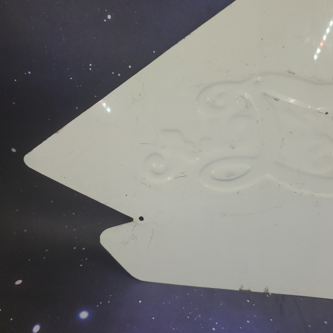 RARE Pepsi Cola Diecut Embossed Metal Sign 100th Anniversary New Bern NC 1998