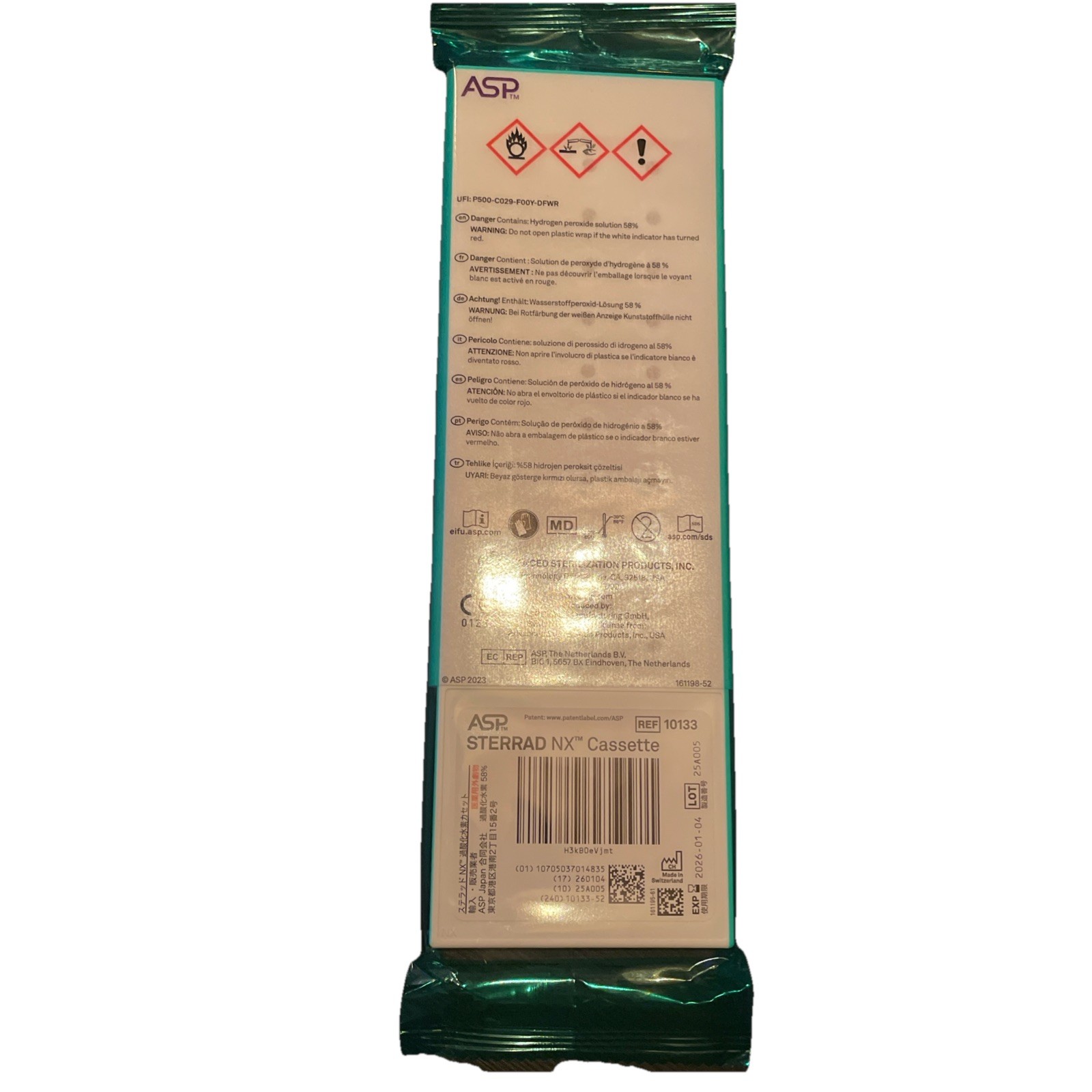 Johnson & Johnson ASP Sterrad NX Cassette 10133 Exp 03-01-2026 or later freshest