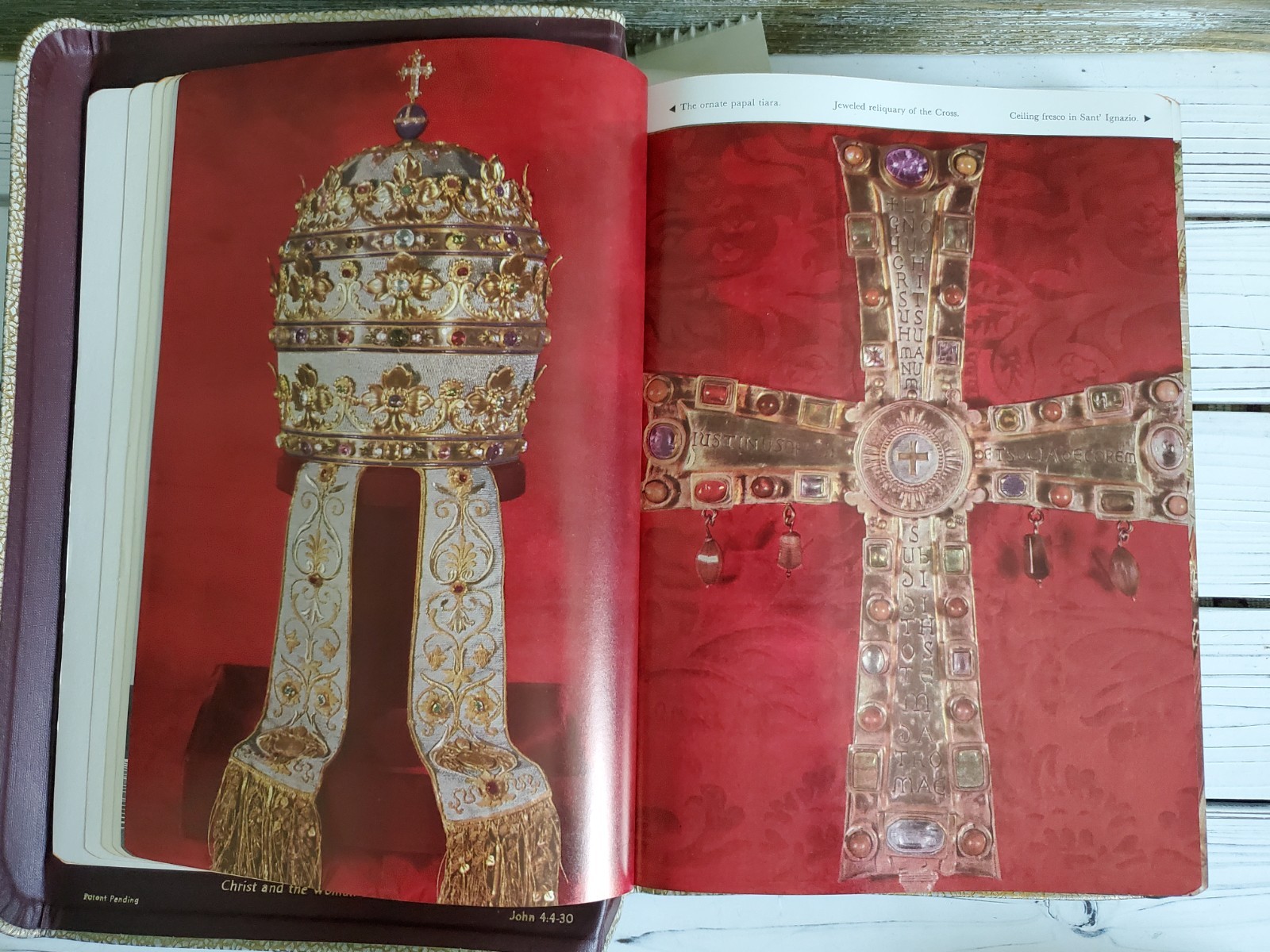 VTG Holy Bible Douay-Challoner & Confraternity Text 1951 White Illustrat Book