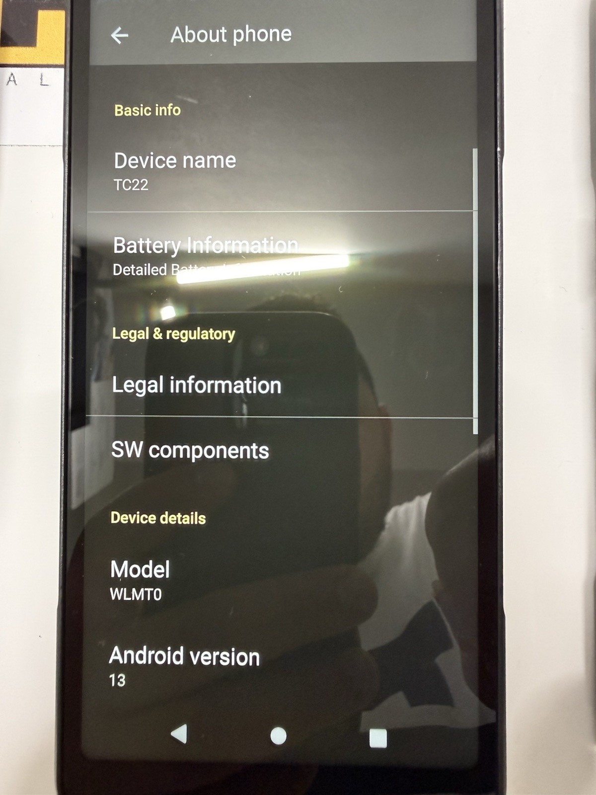 Zebra TC22 WLMT0 64GB POS Barcode Scanner Android 13