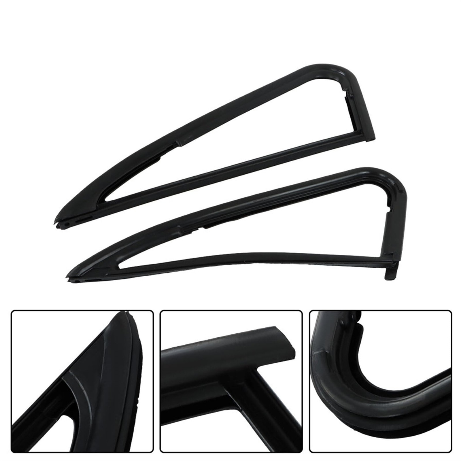 Front Vent Window Weatherstrip Seals Pair for 81-91 Blazer 81-86 C10 K10 Truck