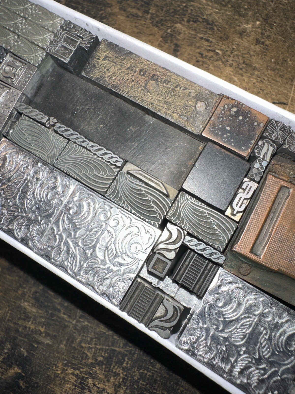 Printing Blocks “ Lead Ornamental Borders Dingbats” Nice Variety Beautiful! C7