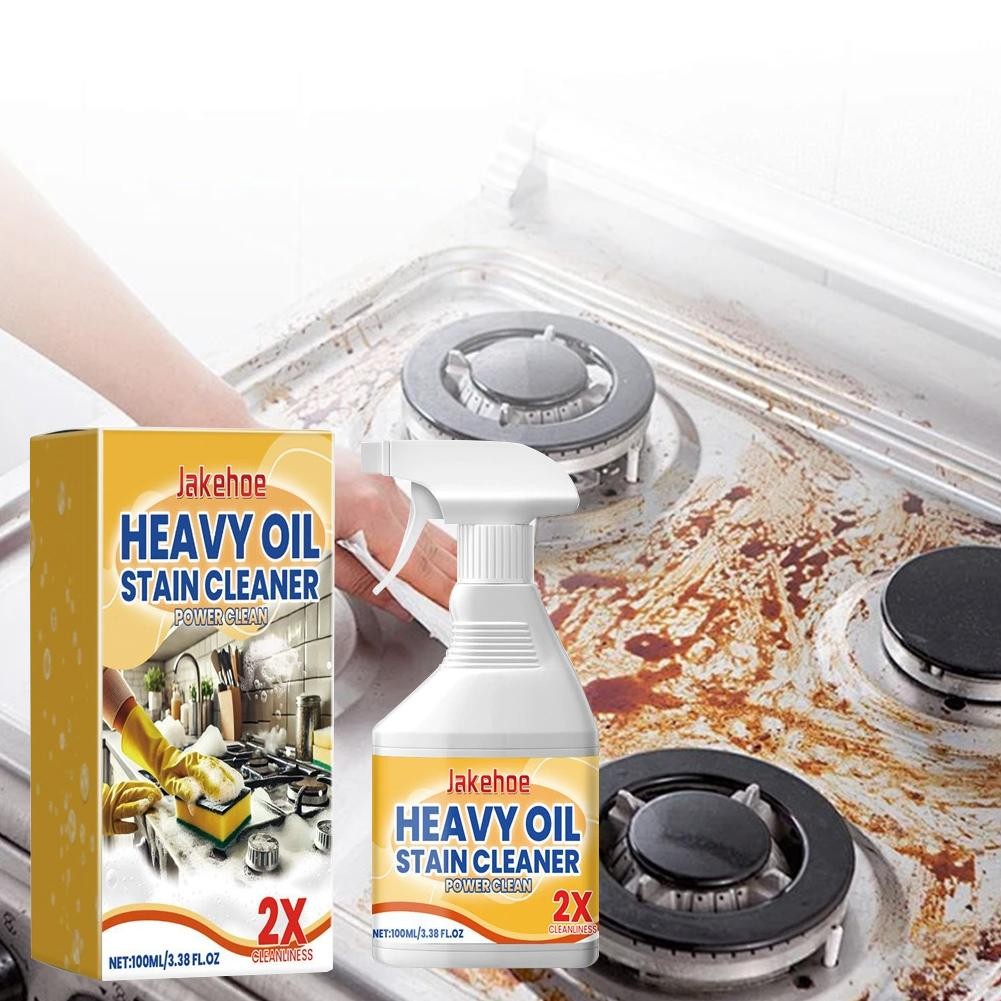 1/2X Clean Kitchen Oil Stains Spray, Kitchen Heavy 100ml Agent Cleaning Oil .