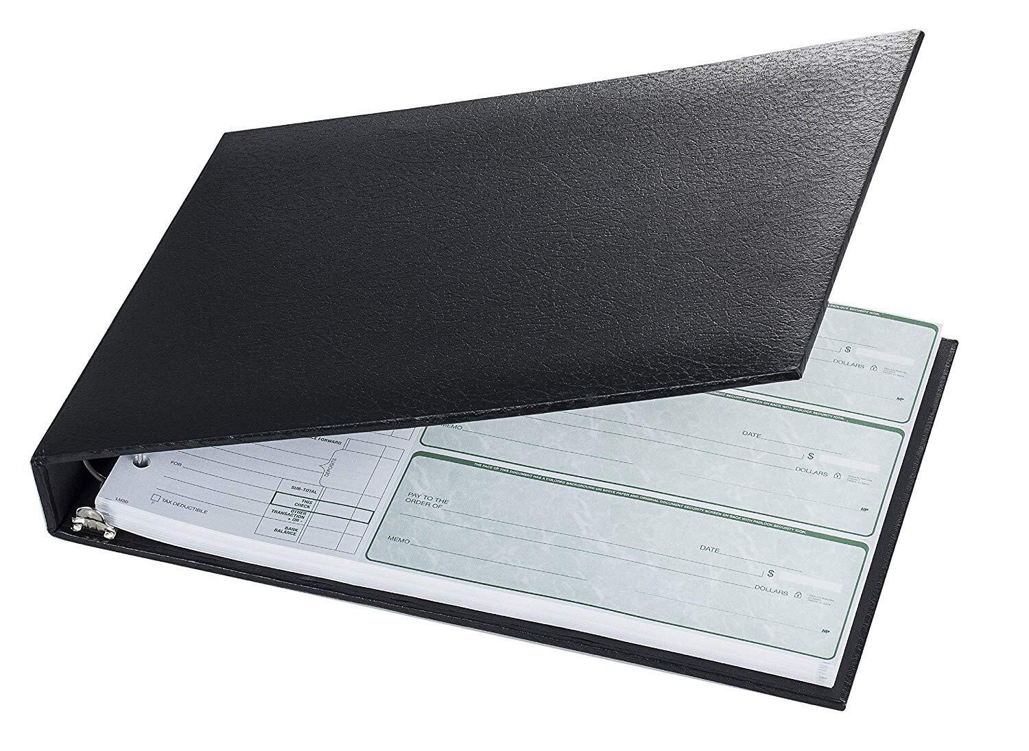 Executive 7-Ring Check Binder: 500 Checks, 9x13" Sheets, Premium Quality