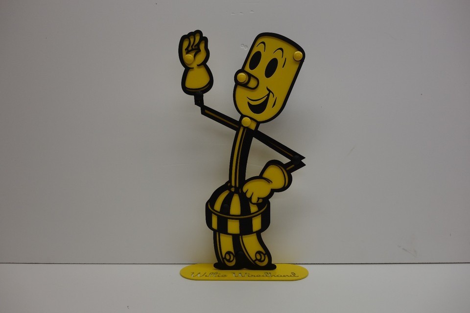 Electric Power Reddy Kilowatt Willie Wirehand ELECTRICIAN GIFT STEEL . VERY NICE