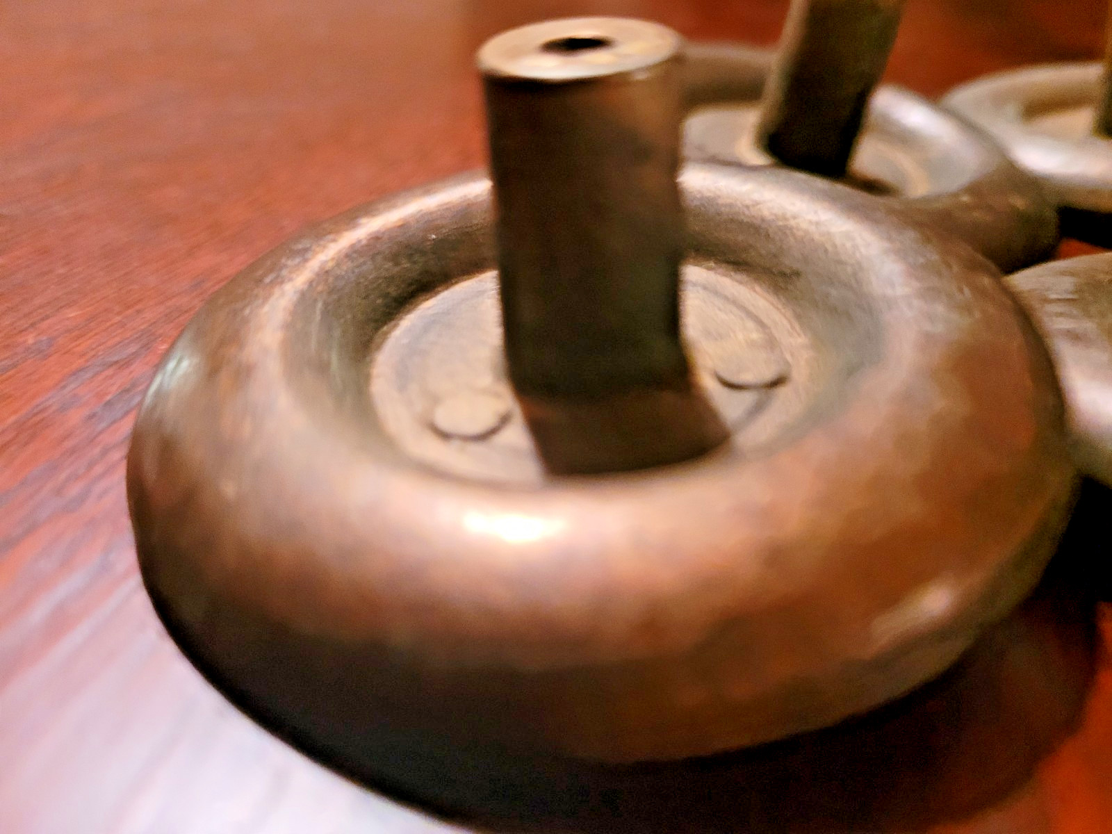 5 Vintage Drawer pulls Solid Brass Knobs KBC