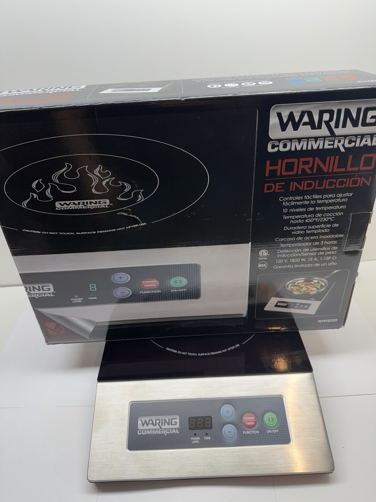 Waring Commercial WIH200 Light Duty Single Induction Range 10 power settings