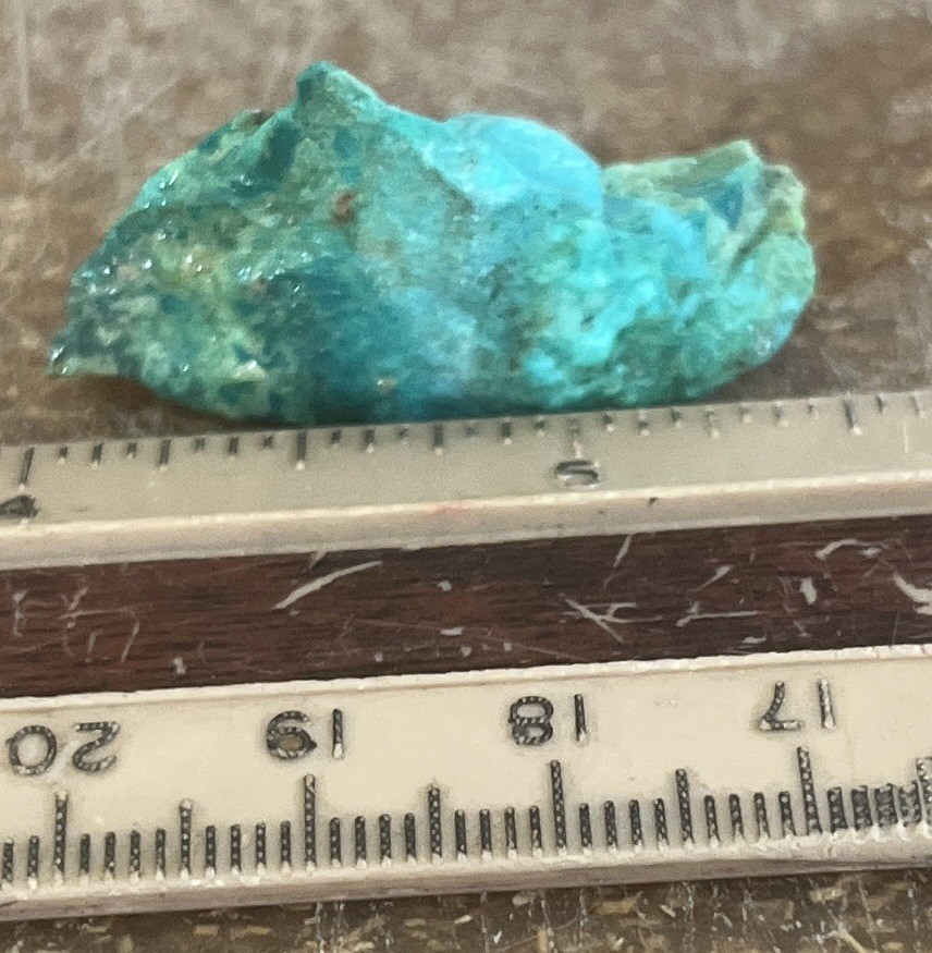 1 Arizona Chrysocolla Cuprite Rough Chunk 8.3grams 26x19x15mm 1x.7x.6"