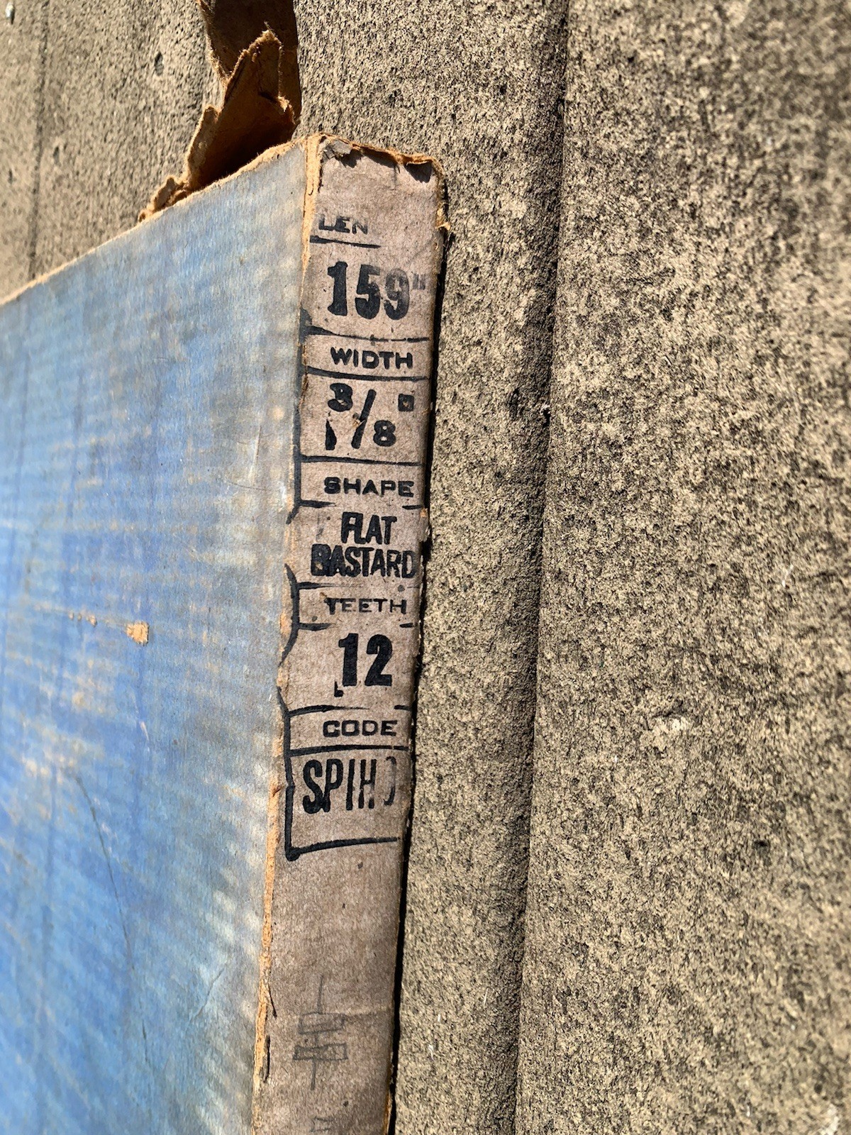 (2) Two Do all Doall band saw file blade width 3/8" OVAL bastard teeth