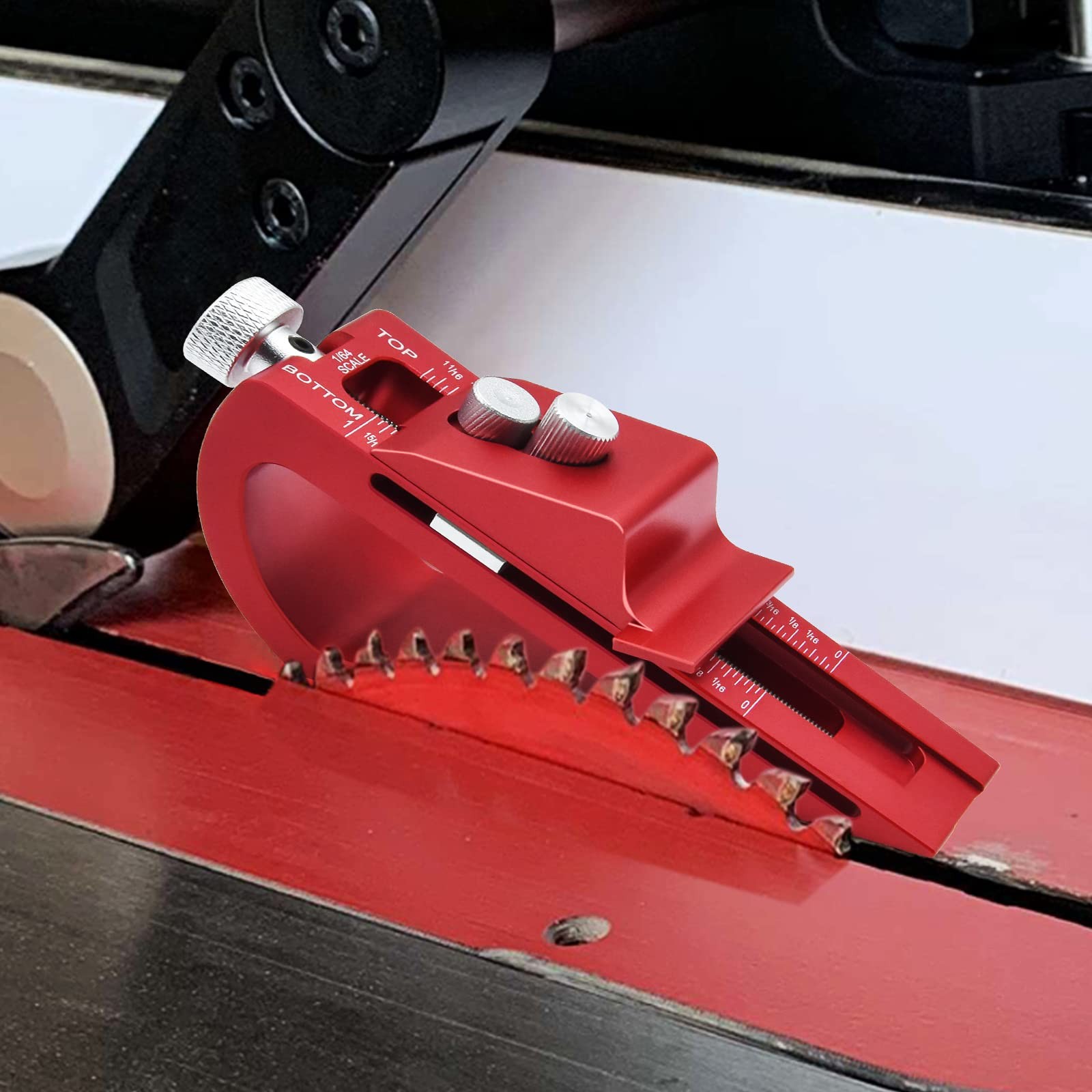 Adjustable Setup Block Height Gauge, Aluminum Precision Woodworking Tools for