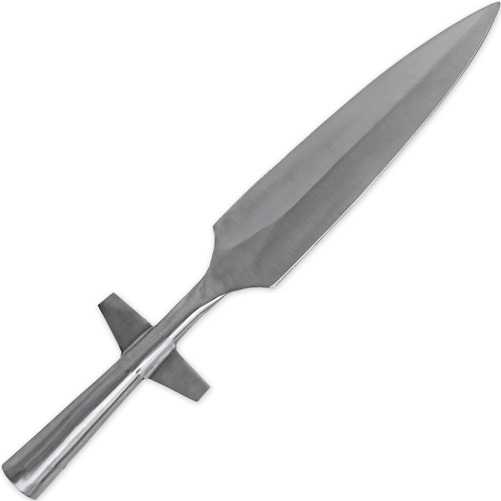 Hand Forged Medieval Winged Spear Head in High Carbon Steel