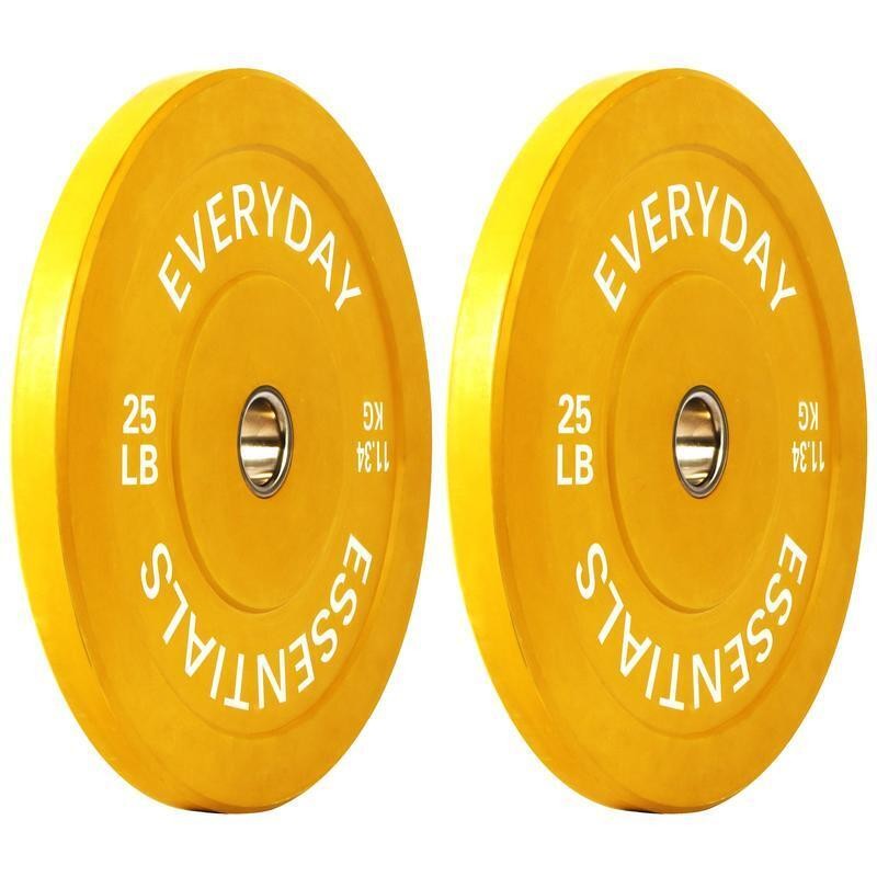 2" Olympic Bumper Plate Weight Plates 25lb Pair Strength Training Weight Lifting