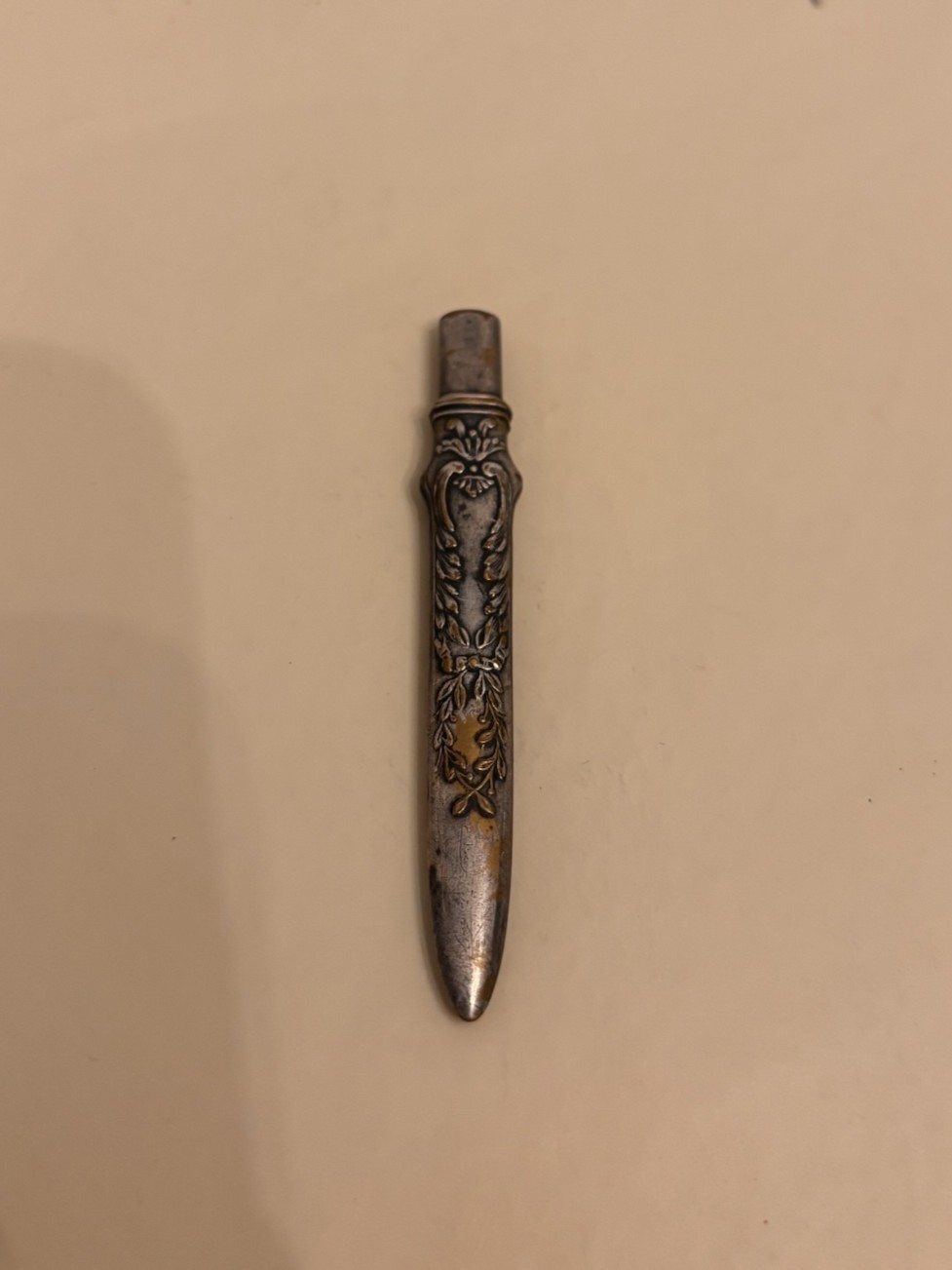Ornate Metal Pencil Extender / Pencil Holder