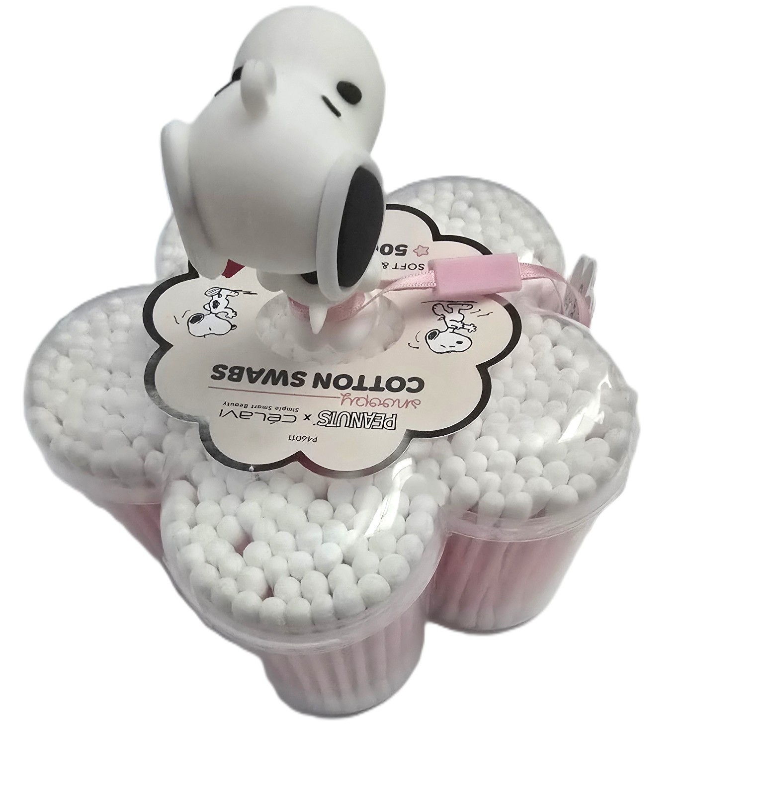 Celavi X Peanuts Snoopy 500Pc Cotton Swabs with case