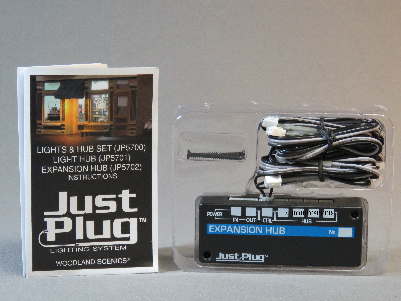 WOODLAND SCENICS EXPANSION HUB FOR JUST PLUG LIGHTING SYSTEM wiring WDS5702 NEW