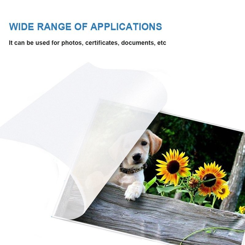 Clear Thermal Laminating Plastic Paper Laminator Sheets 9 x 11.5" Sheet 100-Pack