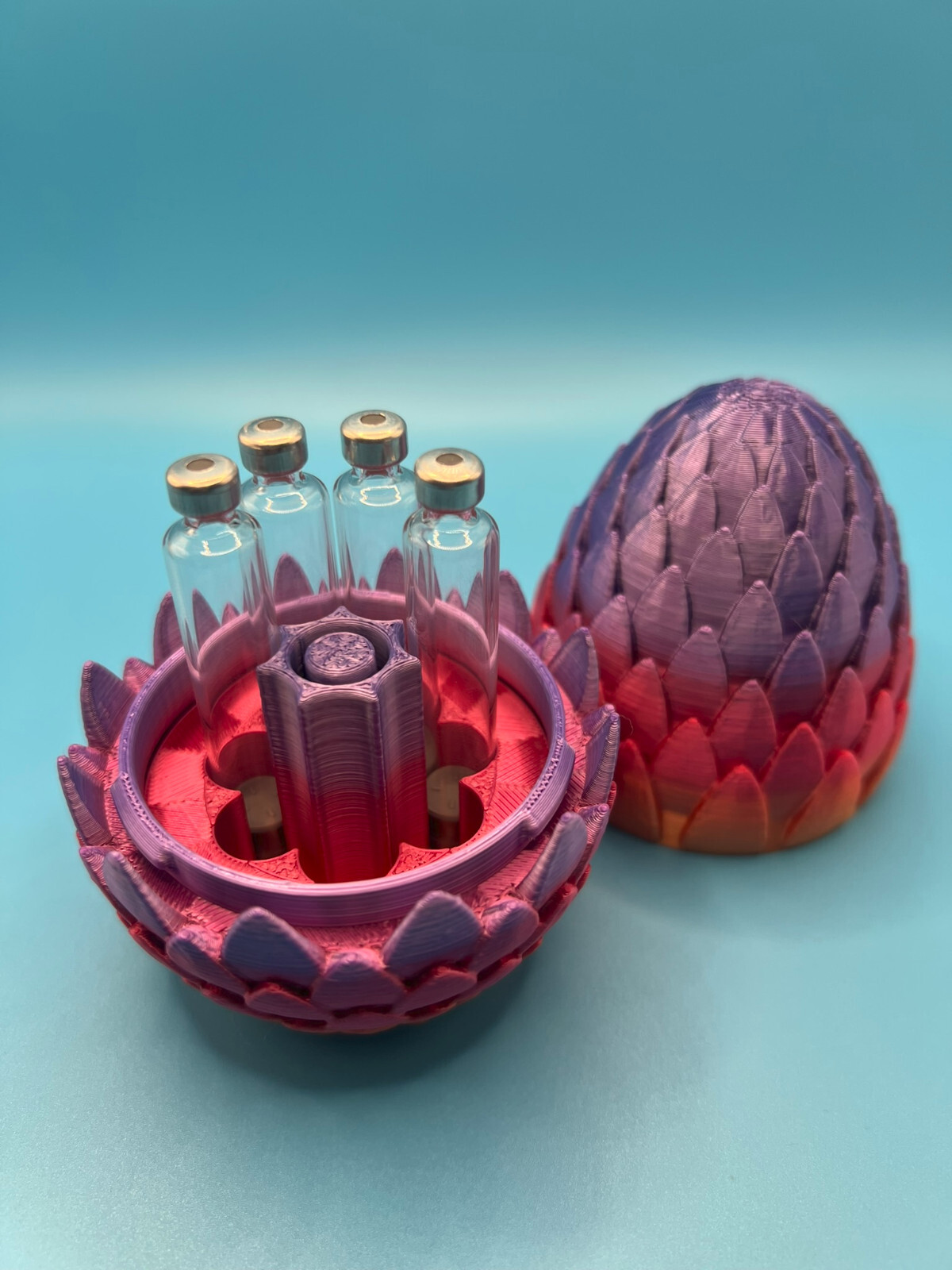 Dragon Egg Cartridge Holder for 3ml Pen Cartridges – Holds 7 with Purge Tower