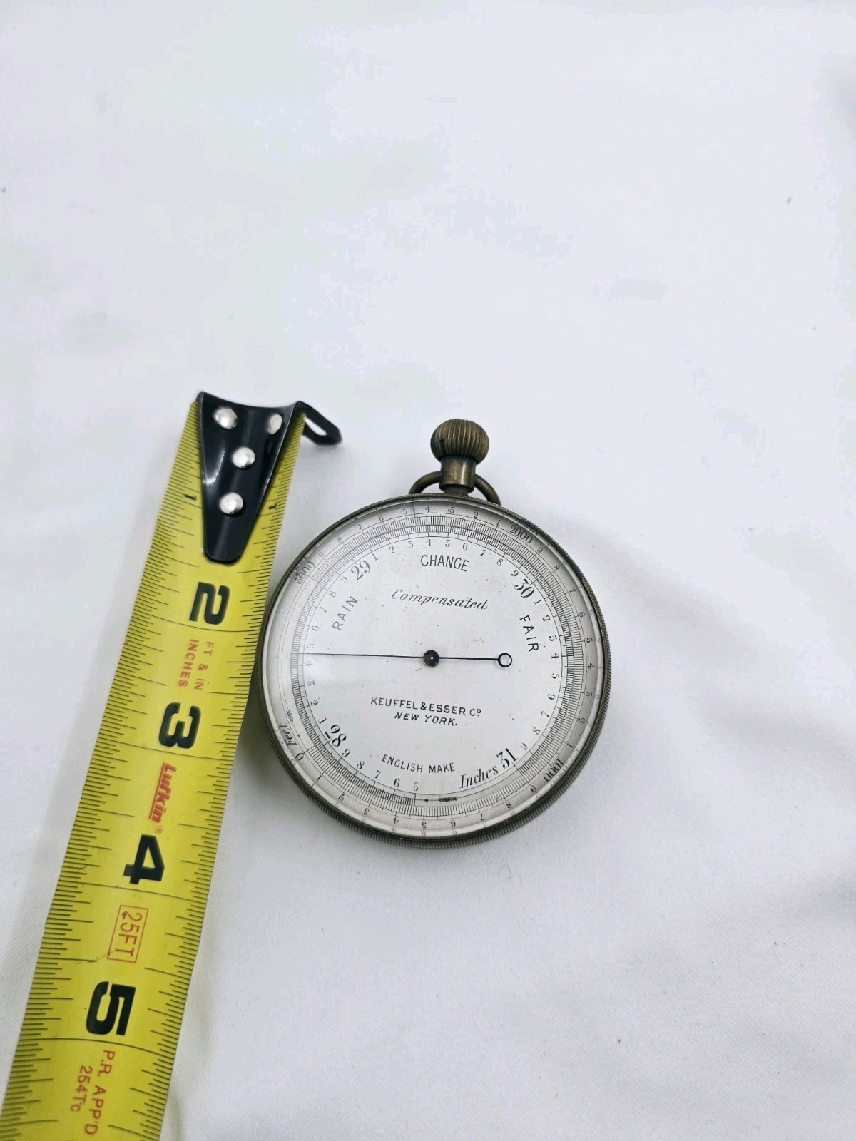 Antique Keuffel & Esser Surveying Aneroid Barometer English Make