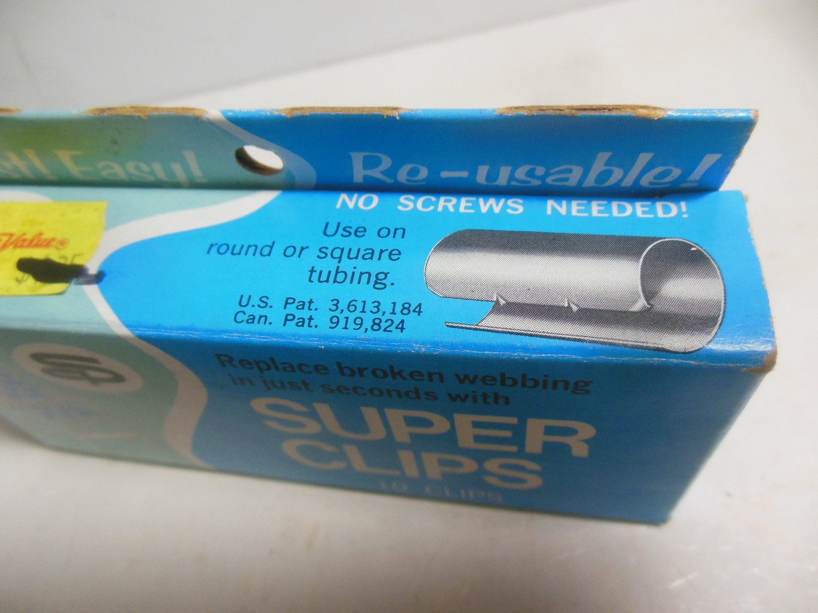 Super Clips Webbing Repair Lawn Chair Set of 10 Stone City SC-10 NEW IN BOX