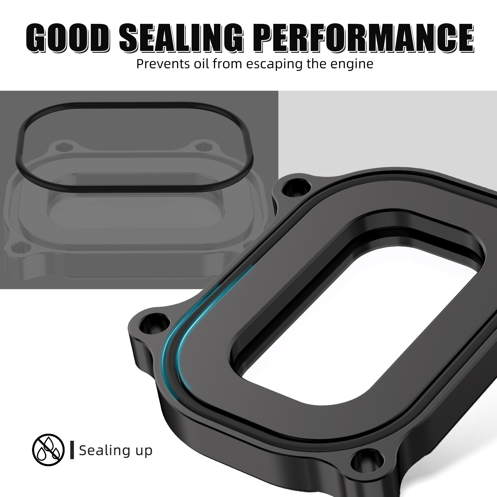 For Yamaha Raptor 700 700R Cylinder Head Side Cover 1S3-11186-00-00 NICECNC