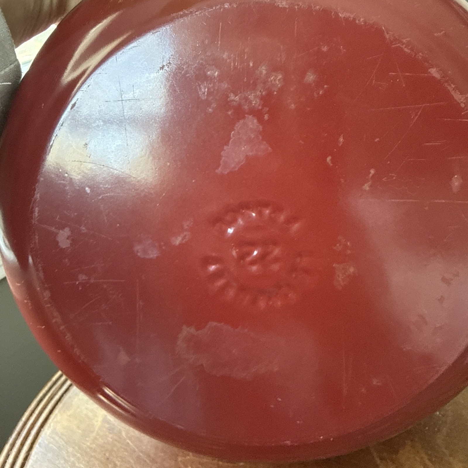 Le Creuset Signature Enameled Cast Iron Dutch Oven in the red 'Cerise' color