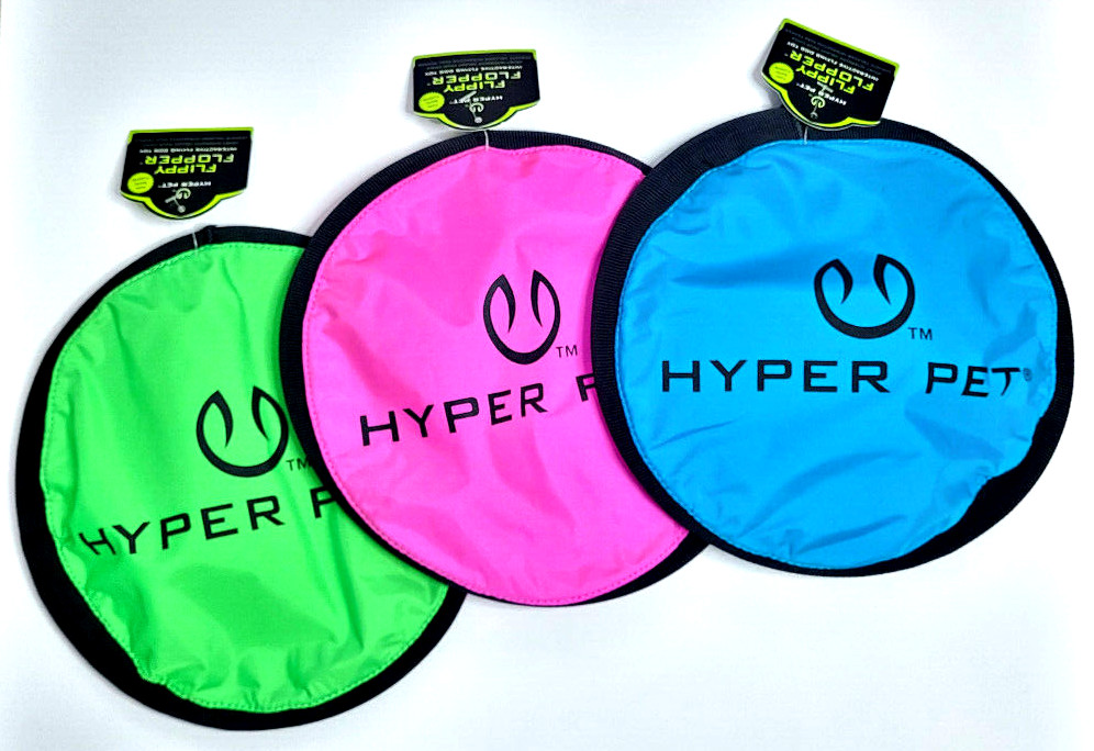 HYPER PET Flippy Flopper Frisbee Flying Floating Dog Fetch Toy 9" (Pick Color)