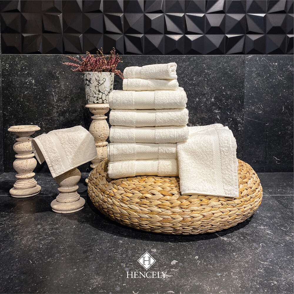 Hencely Hotel and Spa Quality 100% Cotton Turkish Towels, Soft and Absorbent