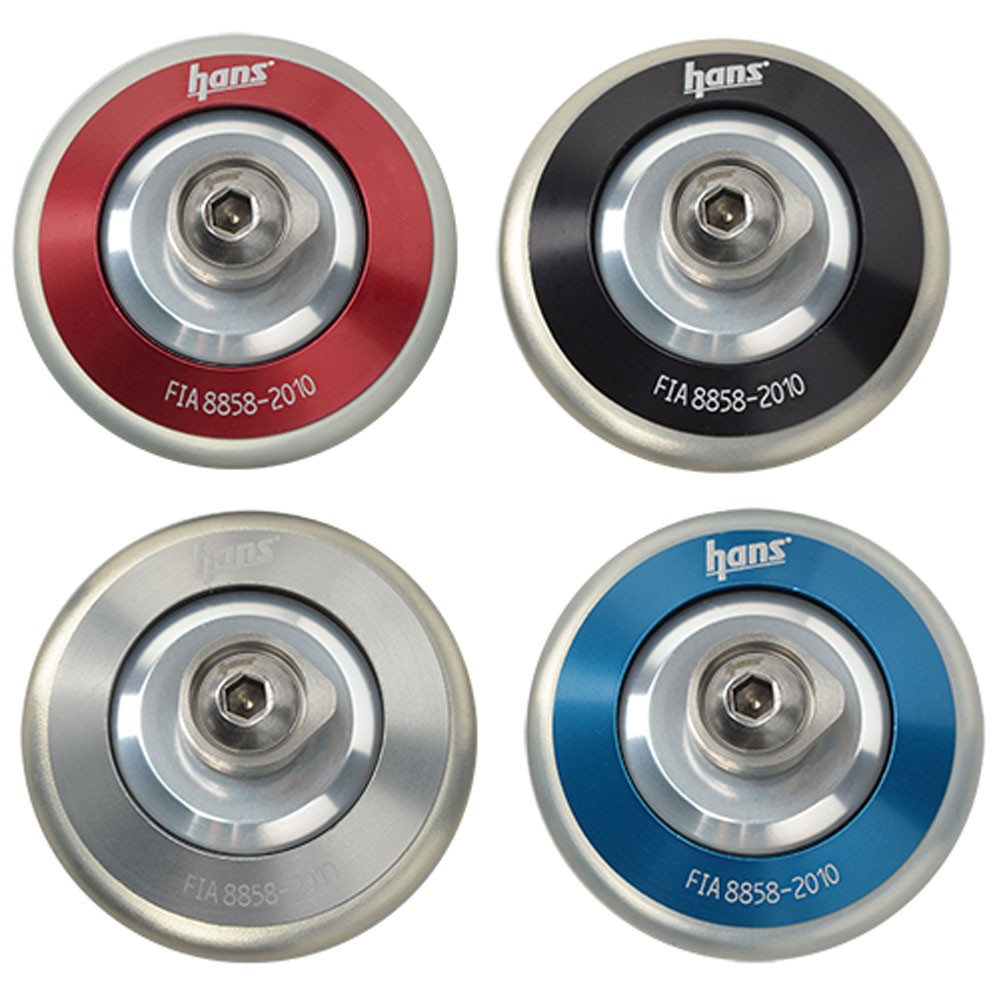 HANS AK113212K, Helmet Post Collar Anchor, Black, Pair