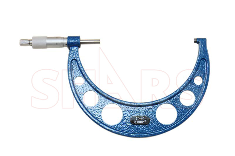 SHARS 0-6" SOLID METAL FRAME MICROMETER SET NEW R}