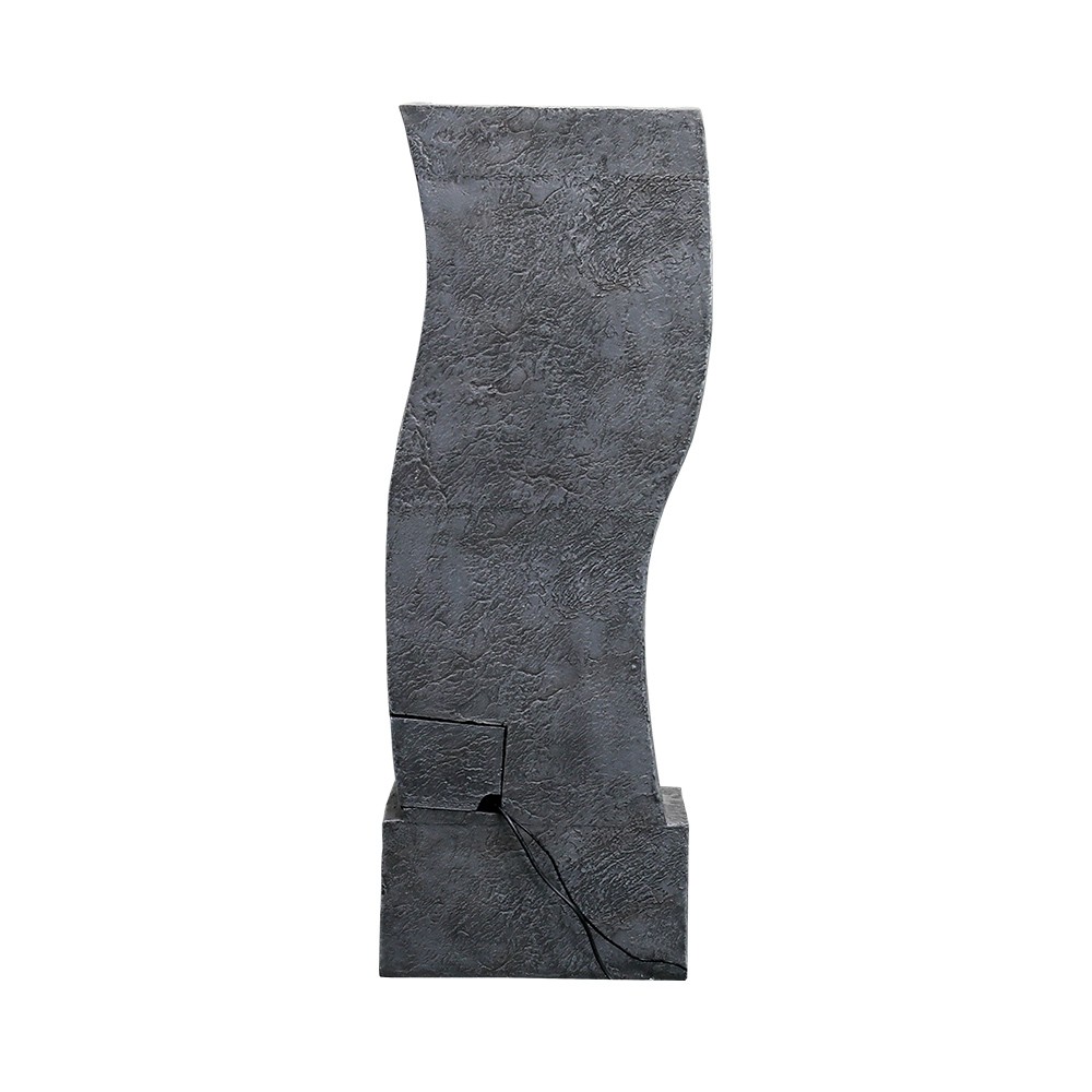 Faux Stone Water Fountain Outdoor Patio Cascading LED Light