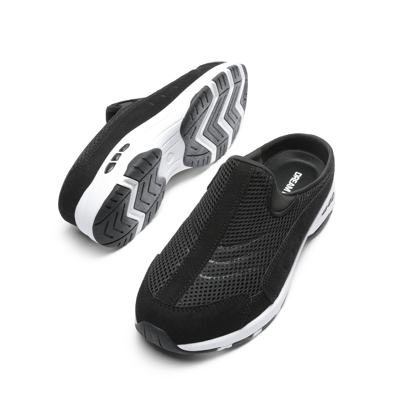 Women Slip On Mule Shoes Comfortable Mesh Walking Sneaker Shoes