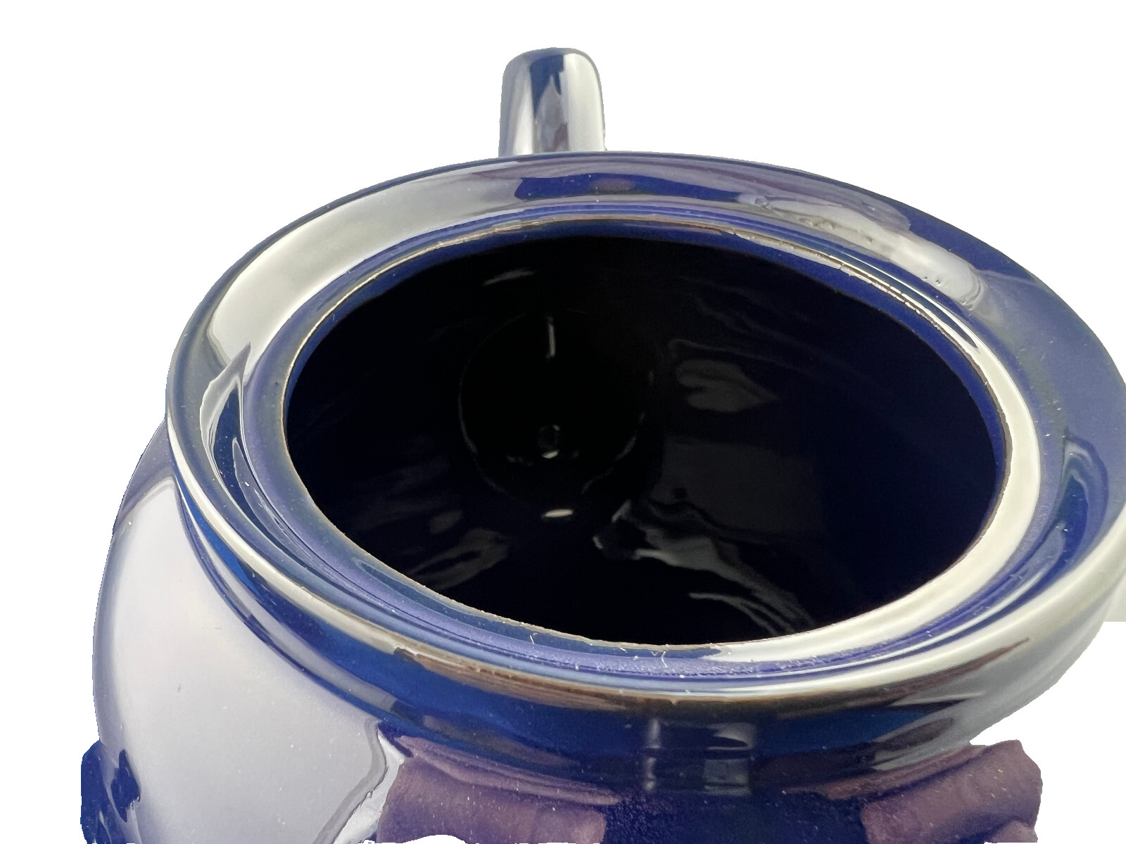 GENUINECOBALT BETTY, Red Clay, Rockingham Glaze, 6 Cup Tea Pot, MADE IN ENGLAND