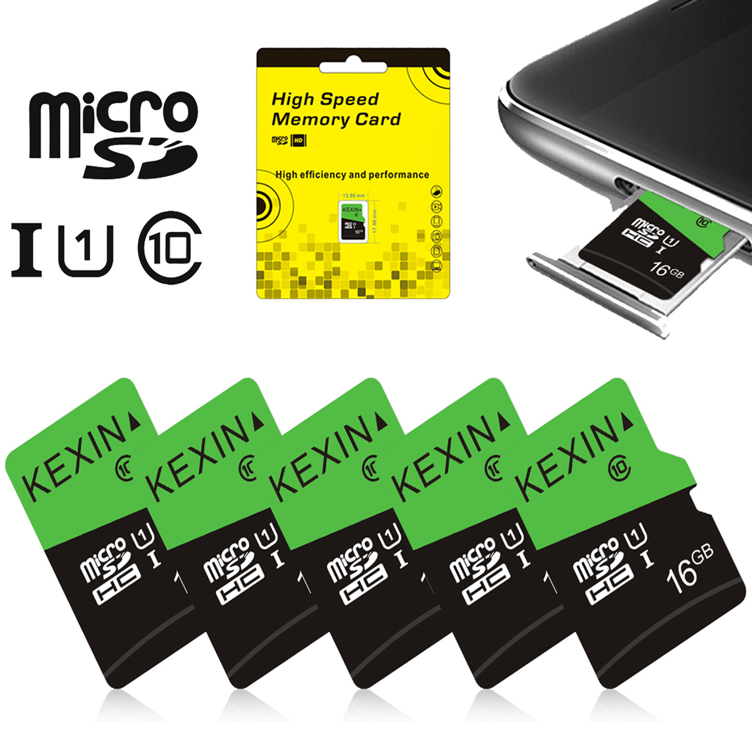 32GB LOT Micro SD Card SDHC Class 10 Memory Card TF Card&Adapter For Camera