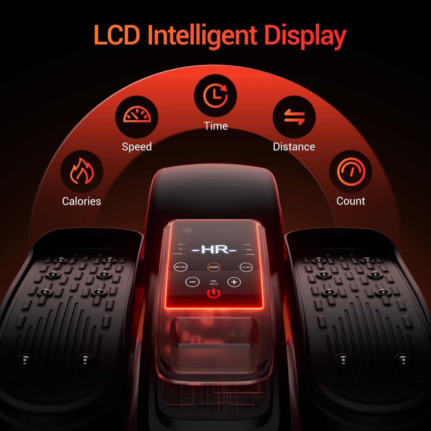 Under Desk Elliptical Machine, Electric Elliptical Leg Exerciser for Seniors