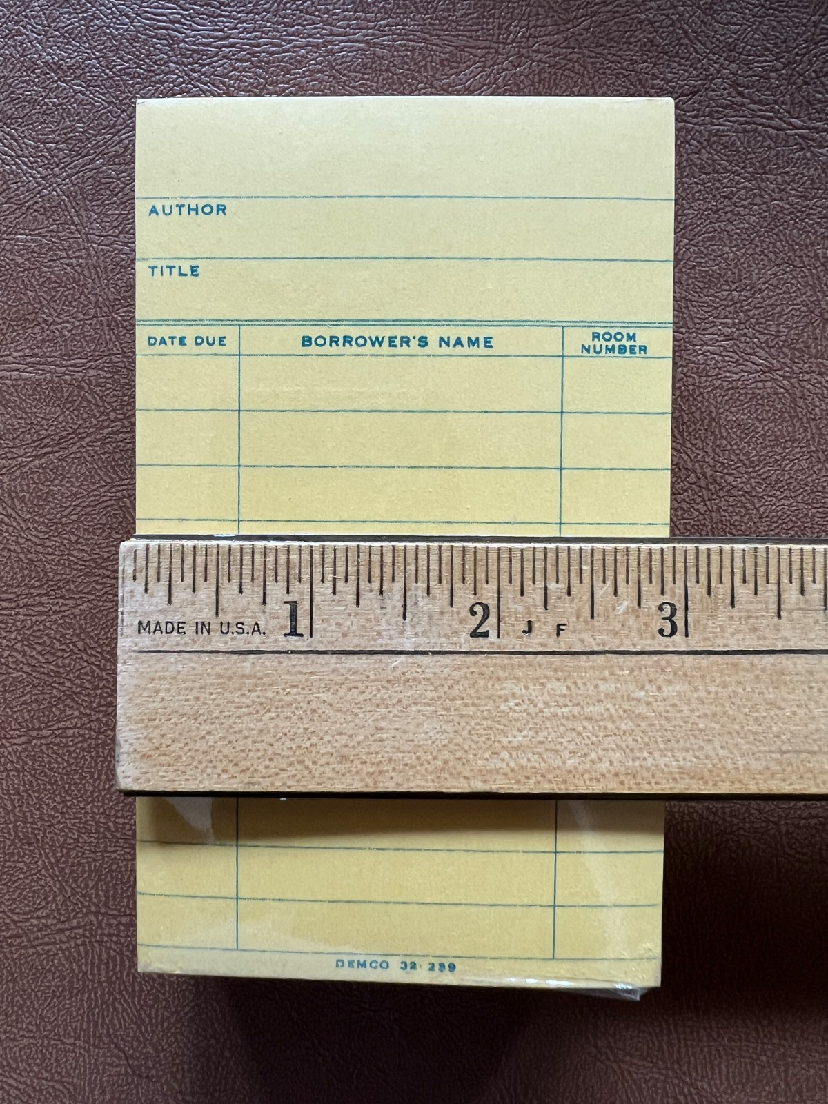 VTG Sealed Demco 32-239 Deck of Library Check Out Cards (x1) Book Pockets (x22)