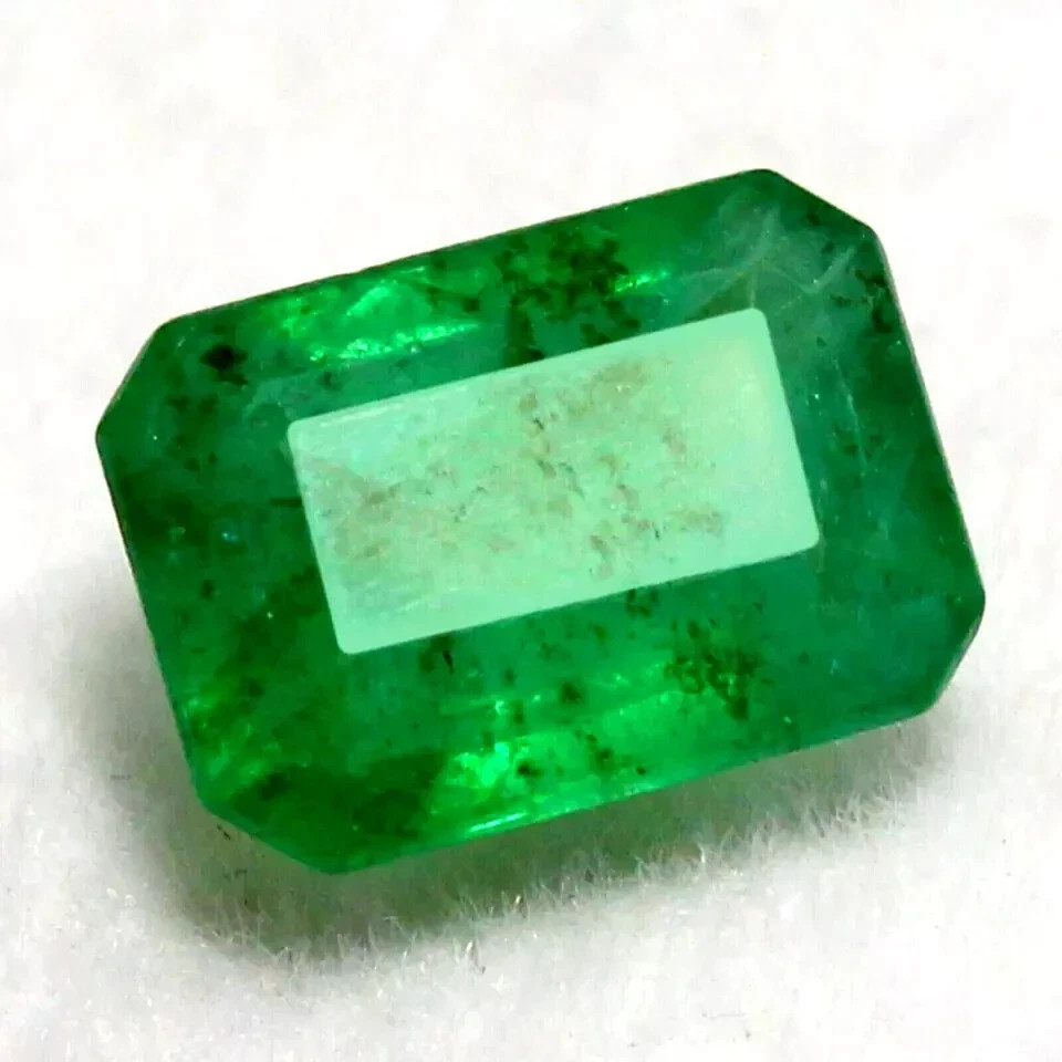 AAA 10 Ct Certified Natural Colombian Green Emerald UNTREATED Loose Gemstone