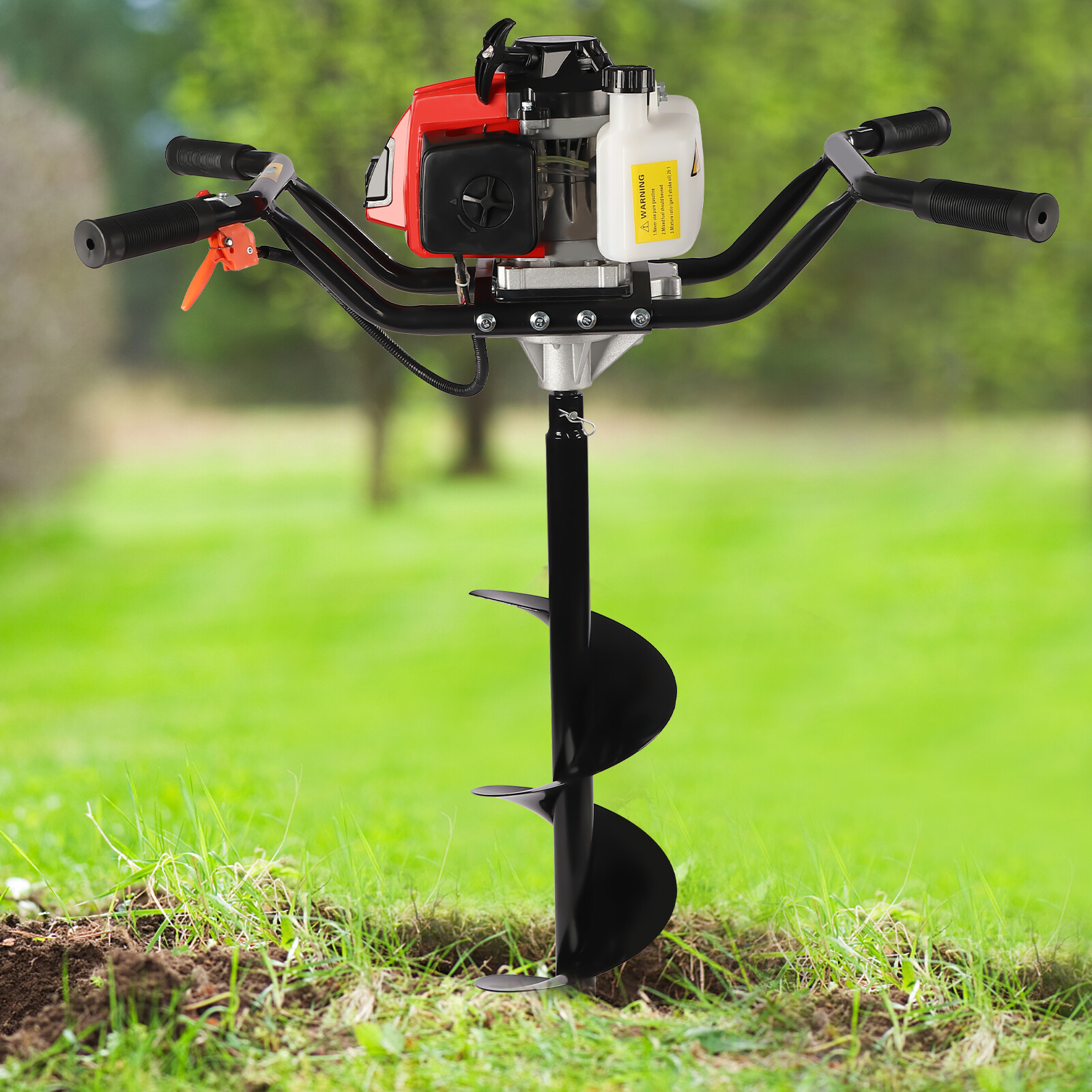 2-Man Petrol Earth Auger Ground Drill Fence Post Digger, New