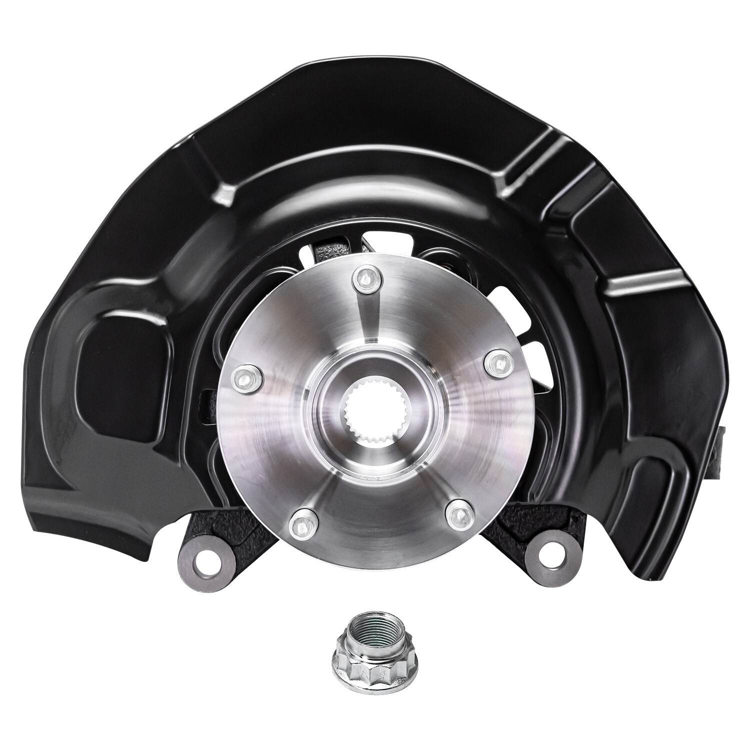 Pair Front Steering Knuckle & Wheel Hub Bearing for 2007 2008-2011 Toyota Camry