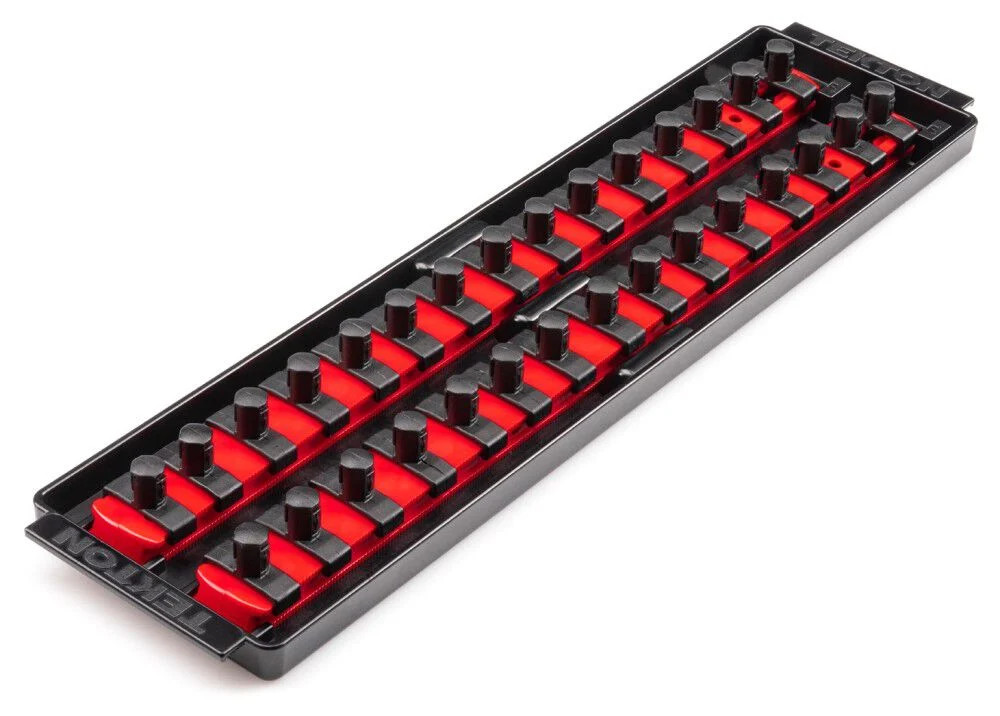 Tekton 30 Slot Universal Socket Organizer For 3/8 Inch Drive Sockets And Bit
