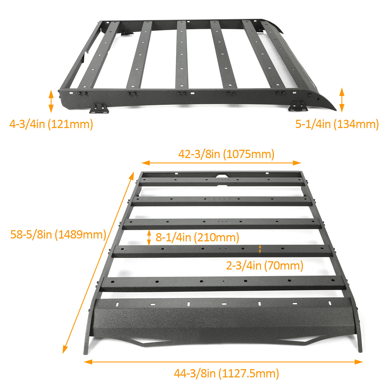 HECASA Roof Rack Cargo Luggage Carrier For Toyota Tacoma Double Cab 2005-2023