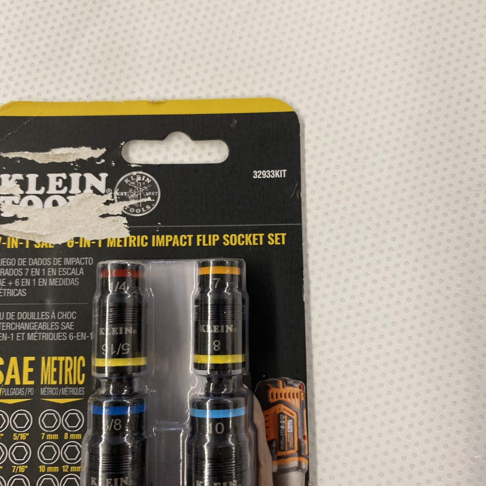 KLEIN TOOLS 32933KIT 7 In 1 SAE + 6 IN 1 METRIC IMPACT FLIP SOCKET SETS