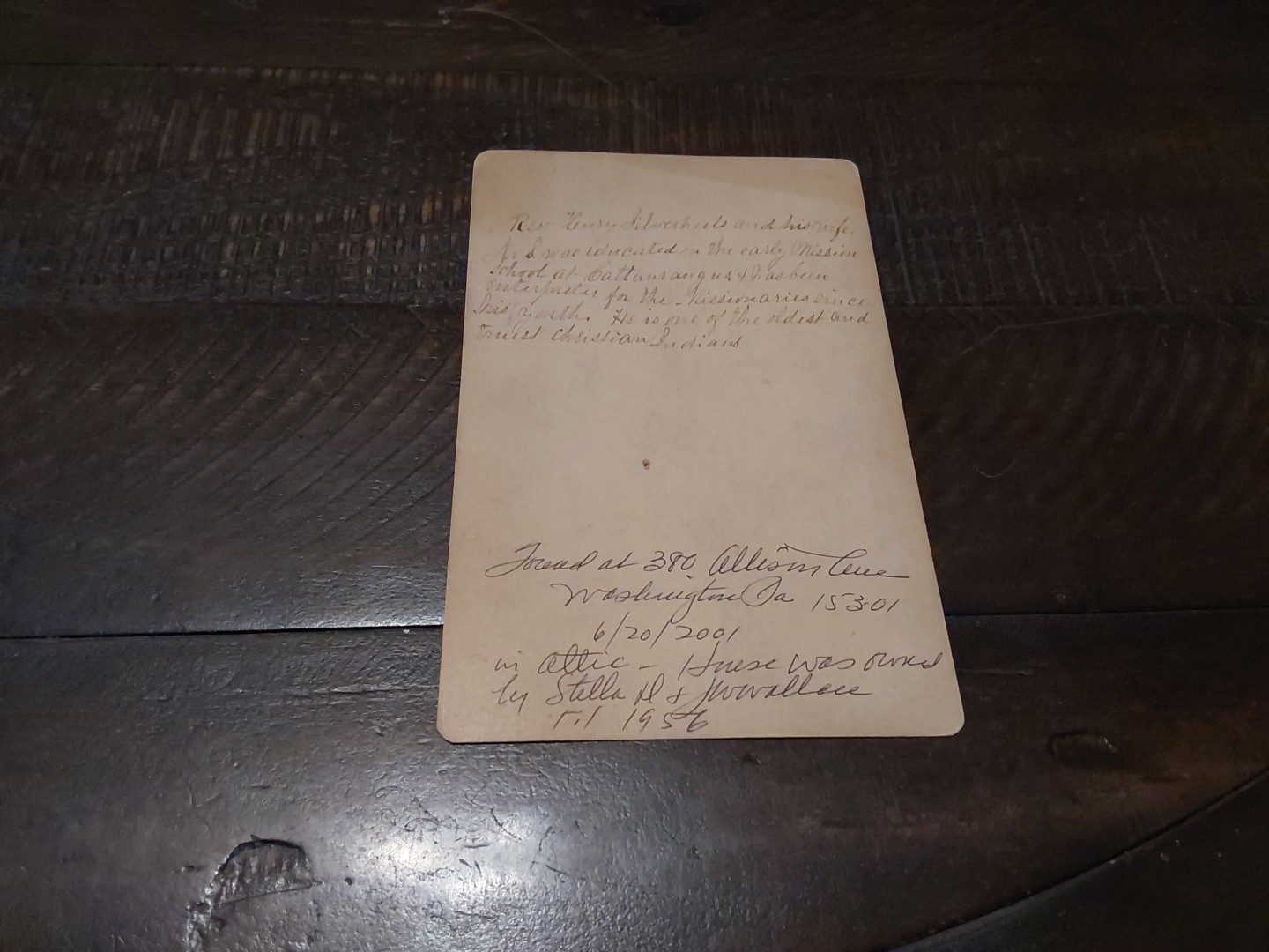 Rev Henry Silverheels Wife Seneca Indian Cabinet Photo Cattaraugus Salamanca NY