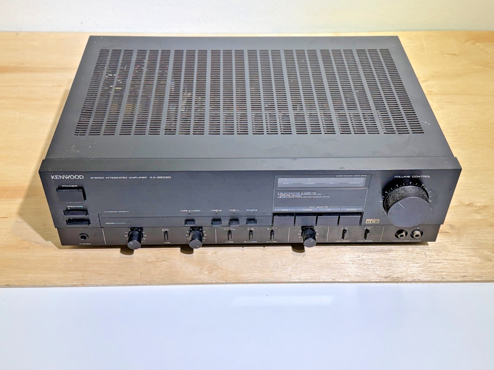 Kenwood KA-880SD Stereo Integrated Amplifier | JAPAN | No Power | Sold AS-IS