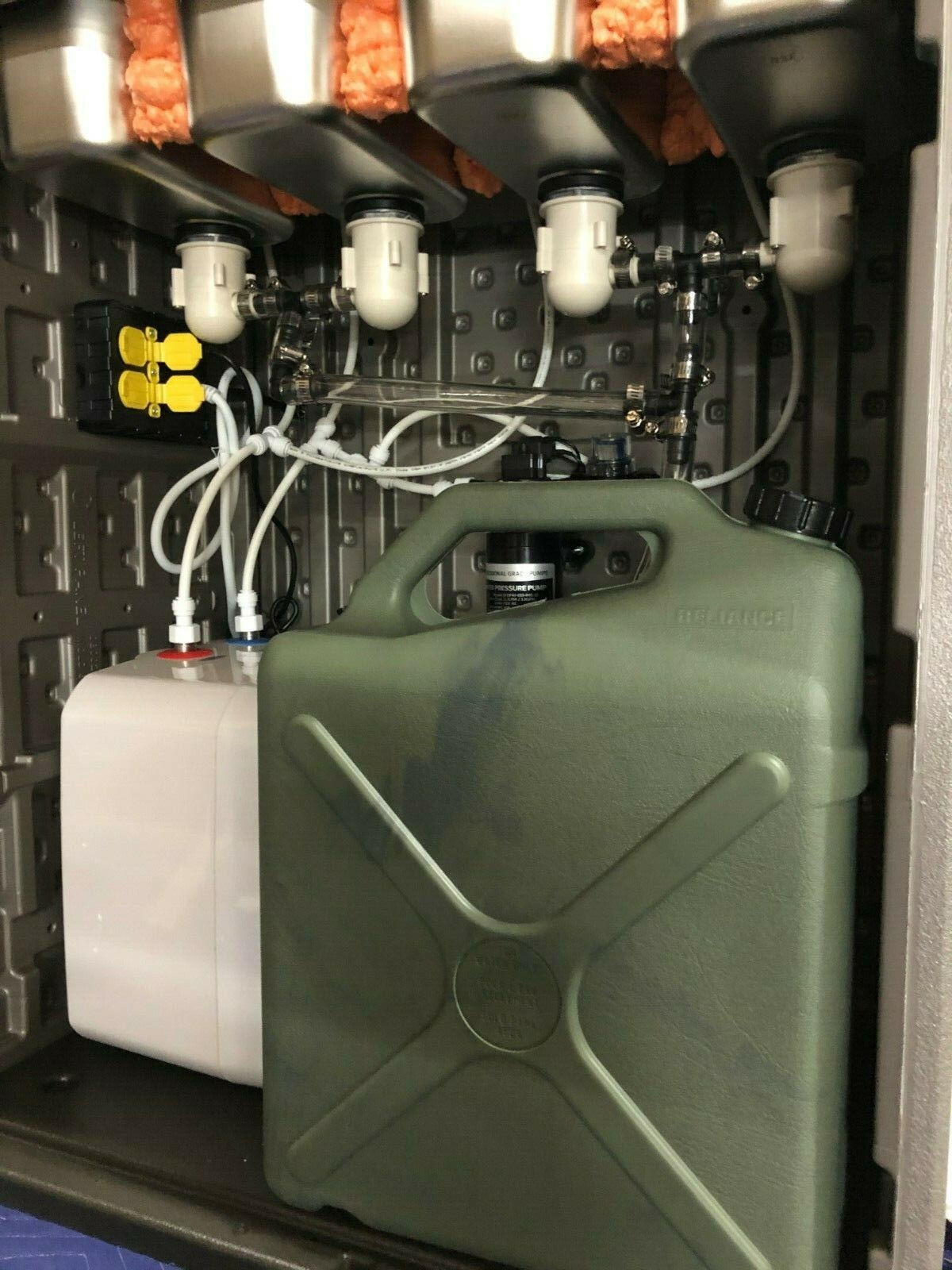 Mobile Concession Sink Portable Food Truck Trailer 4 Compartment Hand Wash Hot