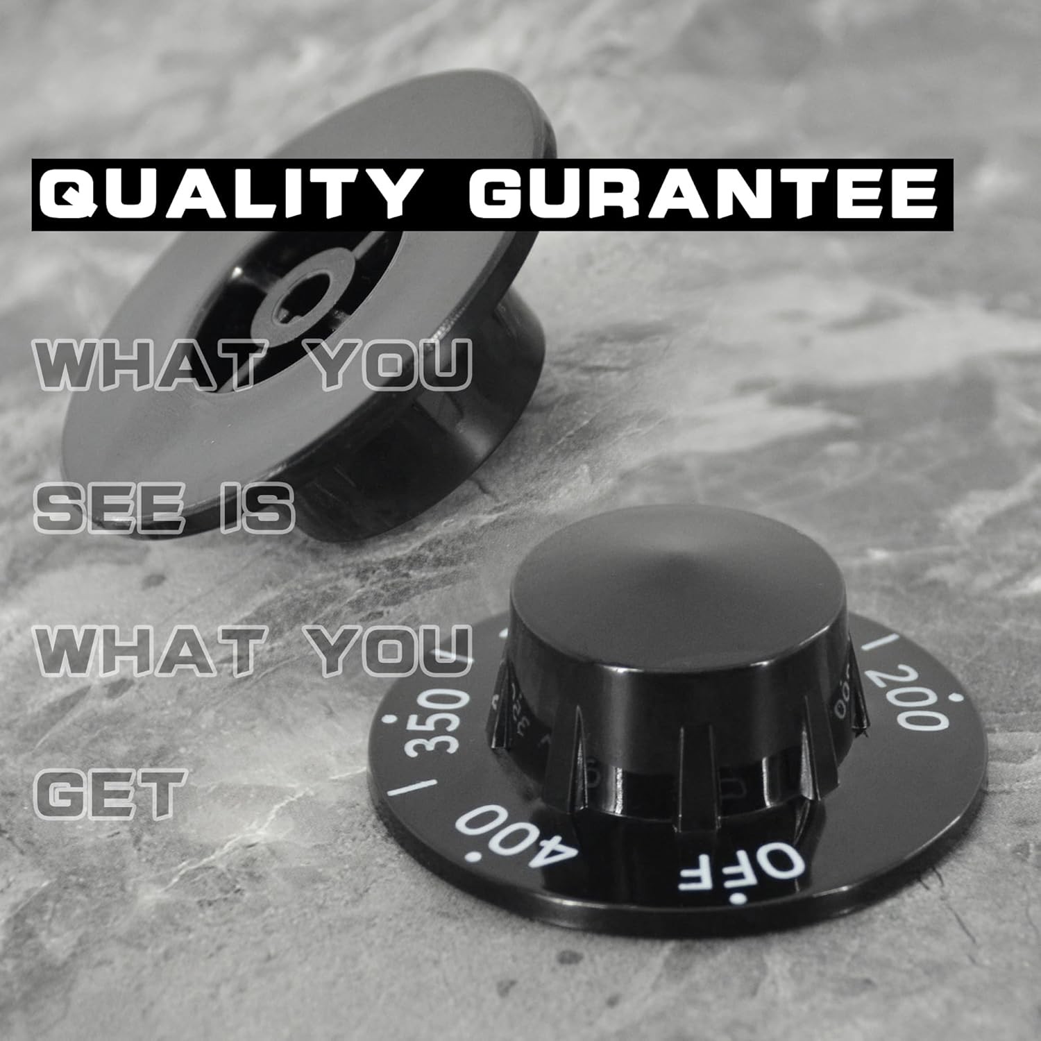 200-400°F Thermostat Dial Knob for Fryers, Range, Braising Pan, Pitco Frymast U