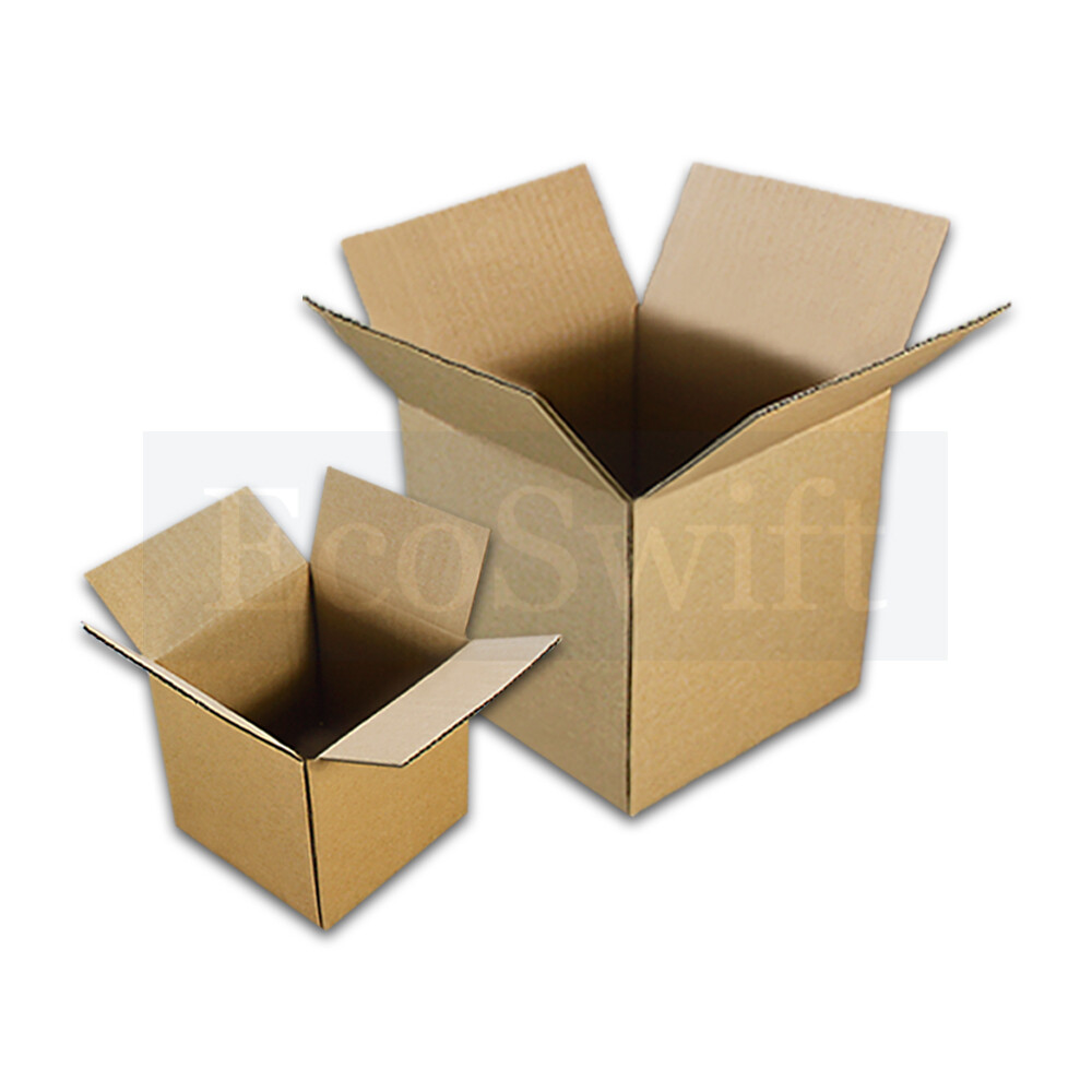 25 4x4x4 EcoSwift Cardboard Packing Moving Shipping Boxes Corrugated Box Cartons